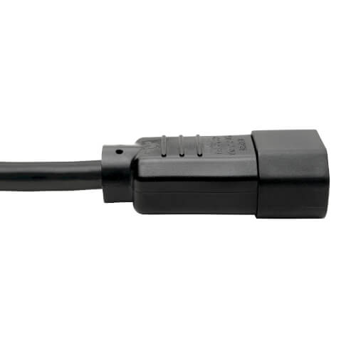 TRIPPLITE P018-010 Power Cord C14 to C15 - Heavy-Duty, 15A, 250V, 14 AWG, 3.05 m Black - Image 4