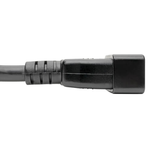 TRIPPLITE P032-007 C20 to C13 Power Cord for Computer - Heavy-Duty, 15A, 100-250V, 14 AWG, 2.13m Black - Image 3