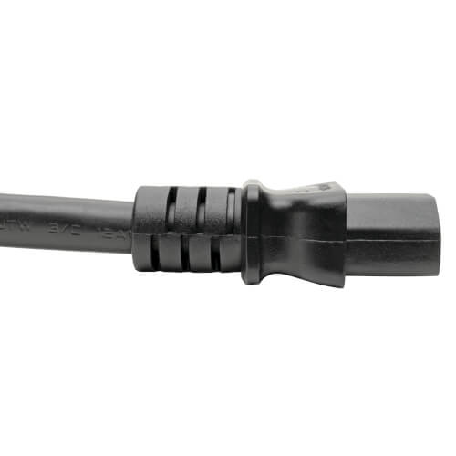 TRIPPLITE P032-007 C20 to C13 Power Cord for Computer - Heavy-Duty, 15A, 100-250V, 14 AWG, 2.13m Black - Image 4
