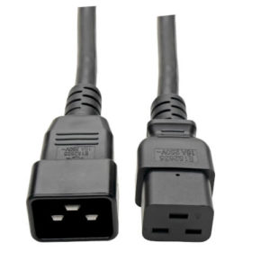 TRIPPLITE P036-010 Power Extension Cord, C19 to C20 - Heavy-Duty, 20A, 250V, 12 AWG, 3.05m Black