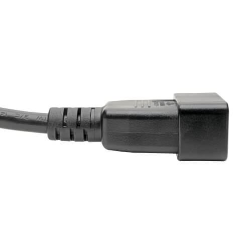 TRIPPLITE P036-010 Power Extension Cord, C19 to C20 - Heavy-Duty, 20A, 250V, 12 AWG, 3.05m Black - Image 3