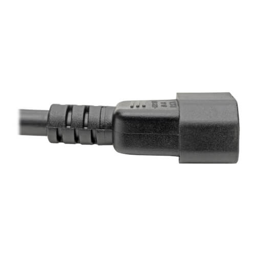 TRIPPLITE P047-002 Power Cord, C19 to C14 - Heavy-Duty, 15A, 250V, 14 AWG, 0.61m Black - Image 3
