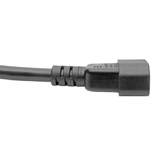 TRIPPLITE P047-004 Power Cord, C19 to C14 - Heavy-Duty, 15A, 250V, 14 AWG, 1.22m Black - Image 3