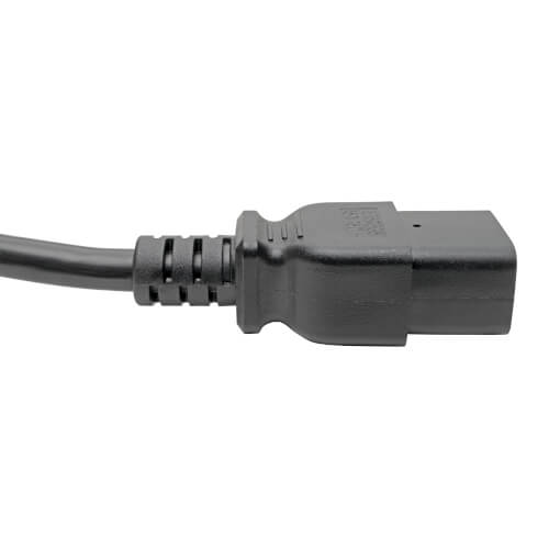 TRIPPLITE P047-006 Power Cord, C19 to C14 - Heavy-Duty, 15A, 250V, 14 AWG, 1.83m Black - Image 4