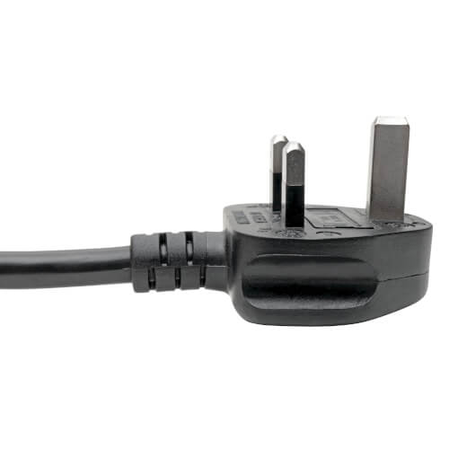 TRIPPLITE P052-008 UK Computer Power Cord, C19 to BS1363, 13A, 250V, 16 AWG, 2.43m Black - Image 3