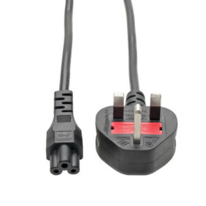 TRIPPLITE P060-006 UK Computer Power Cord - BS1363 to C5, 2.5A, 250V, 18 AWG, 1.83m Black