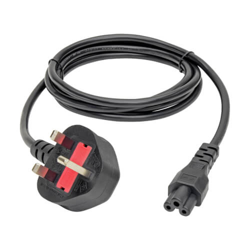 TRIPPLITE P060-006 UK Computer Power Cord - BS1363 to C5, 2.5A, 250V, 18 AWG, 1.83m Black - Image 2
