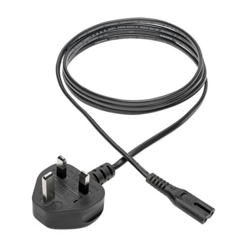 TRIPPLITE P061-006 UK Computer Power Cord - BS1363 to C7, 2.5A, 250V, 18 AWG, 1.83m Black - Image 2