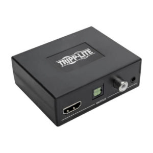 TRIPPLITE P130-000-AUD4K6 4K HDMI Audio Extractor with TOSLINK, RCA and 3.5 mm Stereo Output, 7.1 Channel, 4K 60 Hz, HDR