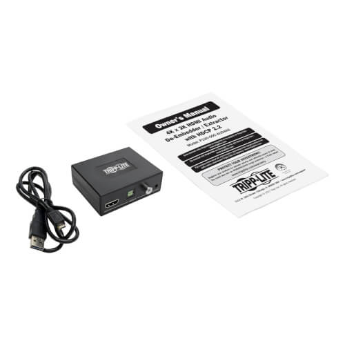 TRIPPLITE P130-000-AUD4K6 4K HDMI Audio Extractor with TOSLINK, RCA and 3.5 mm Stereo Output, 7.1 Channel, 4K 60 Hz, HDR - Image 5
