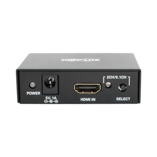 TRIPPLITE P130-000-AUDIO 4K HDMI Audio De-Embedder/Extractor with TOSLINK, RCA and 3.5 mm Stereo Output, 5.1 Channel, HDCP, 4K 30Hz - Image 3