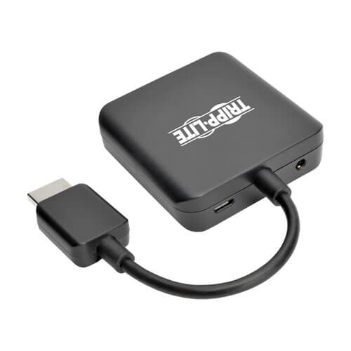 TRIPPLITE P130-06N-AUDIO 4K HDMI Audio De-Embedder/Extractor with TOSLINK and 3.5 mm Stereo Output, 5.1 Channel, HDCP, 4K 30Hz, 15.24 cm - Image 2