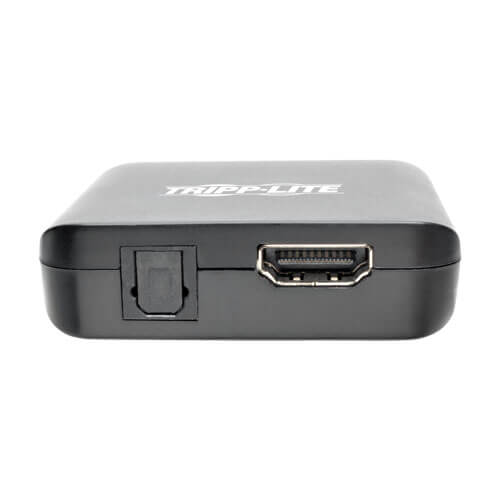 TRIPPLITE P130-06N-AUDIO 4K HDMI Audio De-Embedder/Extractor with TOSLINK and 3.5 mm Stereo Output, 5.1 Channel, HDCP, 4K 30Hz, 15.24 cm - Image 3