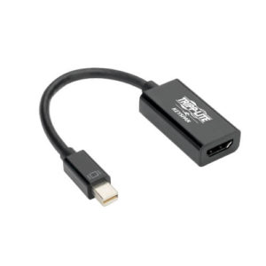 TRIPPLITE P137-06N-HD4K6B Keyspan Mini DisplayPort to HDMI Active Adapter/Video Converter (M/F) Black 6in.