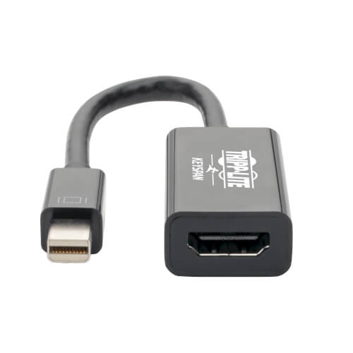 TRIPPLITE P137-06N-HD4K6B Keyspan Mini DisplayPort to HDMI Active Adapter/Video Converter (M/F) Black 6in. - Image 2