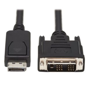 TRIPPLITE P581-006 DisplayPort to DVI Adapter Cable (DP with Latches to DVI-D Single Link M/M)1.8 m