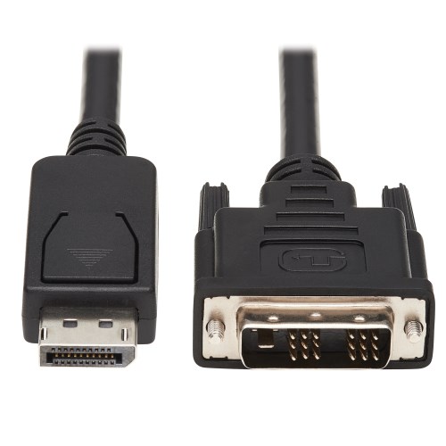 TRIPPLITE P581-006 DisplayPort to DVI Adapter Cable (DP with Latches to DVI-D Single Link M/M)1.8 m