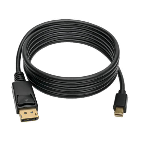 TRIPPLITE P583-006-BK Mini DisplayPort to DisplayPort Adapter Cable (M/M)Black 1.8m - Image 3