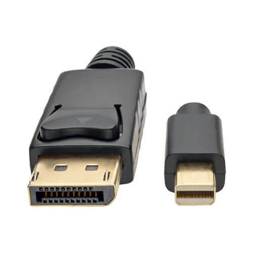 TRIPPLITE P583-006-BK Mini DisplayPort to DisplayPort Adapter Cable (M/M)Black 1.8m - Image 2