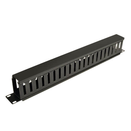 TRIPPLITE SRCABLEDUCT1U  SmartRack 1U Horizontal Cable Manager - Finger duct with cover