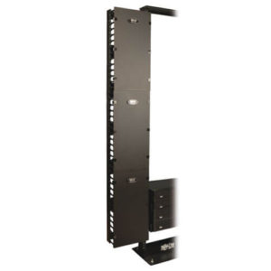 TRIPPLITE SRCABLEVRT12 SmartRack 12-in. (30.48 cm) Width High Capacity Vertical Cable Manager - Double finger duct with cover