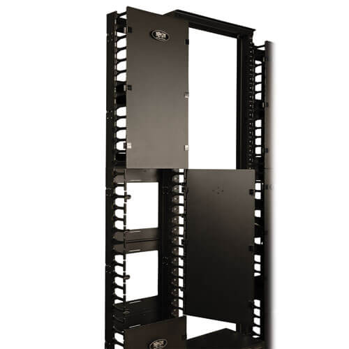 TRIPPLITE SRCABLEVRT12 SmartRack 12-in. (30.48 cm) Width High Capacity Vertical Cable Manager - Double finger duct with cover - Image 2