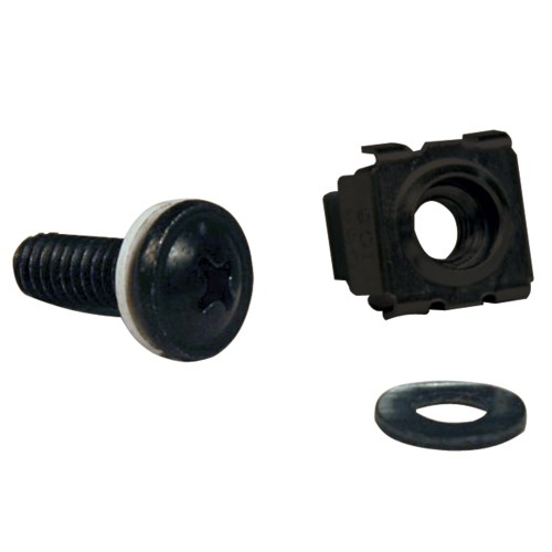 TRIPPLITE SRCAGENUTS SmartRack Square Hole Hardware Kit with 50 M6 screws and washers