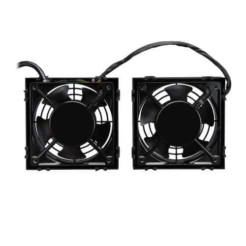 TRIPPLITE SRXFANWM Wall-Mount Roof Fan Kit - Dual 230V High-Performance Fans, 210 CFM, 3 ft. (0.91 m) Cord, C14 Input - Image 2