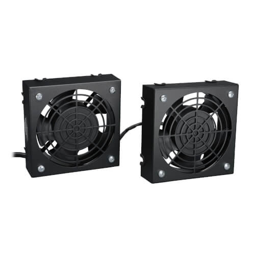TRIPPLITE SRXFANWM Wall-Mount Roof Fan Kit - Dual 230V High-Performance Fans, 210 CFM, 3 ft. (0.91 m) Cord, C14 Input
