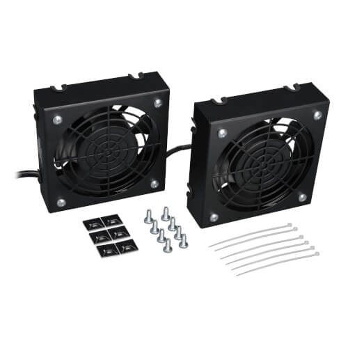 TRIPPLITE SRXFANWM Wall-Mount Roof Fan Kit - Dual 230V High-Performance Fans, 210 CFM, 3 ft. (0.91 m) Cord, C14 Input - Image 4