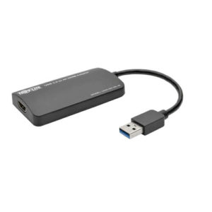 TRIPPLITE U344-001-HD-4K USB 3.0 SuperSpeed to 4K HDMI Dual-Monitor External Video Graphics Card Adapter, 512 MB SDRAM