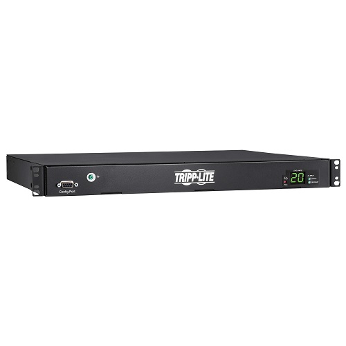 TRIPPLITE PDUMH20HVATS Single-Phase 3.8kW 200–240V  ATS/Local Metered PDU 12 ft. Cords
