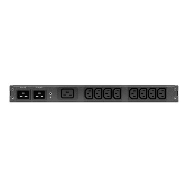 APC AP4423A NetShelter Rack Automatic Transfer Switch, 1U, 16A, 230V, 2 C20 IN, 8 C13, 1 C19 OUT, 50/60Hz - Image 3