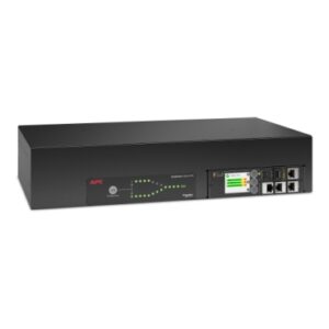 APC AP4424A Netshelter Rack Automatic Transfer Switch, 2U, 32A, 230V, 2 IEC 309 IN, 16 C13, 2 C19 OUT, 50/60 Hz