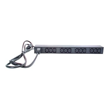 APC AP9565 NetShelter Basic Rack PDU, 1U, 1PH, 3.7kW 230V 16A or 3.3kW 208V 16A, x12 C13 outlets, C20 cord - Image 3