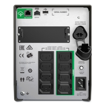 APC SMT1000IC SMART-UPS LINE INTERACTIVE 1000VA, Tower, 230V, 8x IEC C13 outlets AVR, LCD - Image 2