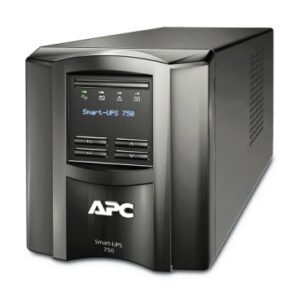 APC SMT750IC Smart-UPS, Line Interactive, 750VA, Tower, 230V, 6x IEC C13 outlets, AVR, LCD