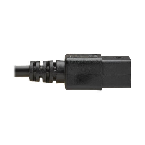 TRIPPLITE P052-2P5M-UK UK Computer Power Cord, BS 1363 to C19 - 13A, 250V, H05VV-F, 2.5 m (8.2 ft.), Black - Image 4