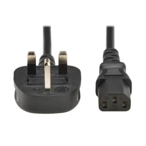 TRIPPLITE P056-03M-UK PDU Power Cord, BS 1363 to C13 - 10A, 250V, H05VV-F, 3 m (9.8 ft.), Black