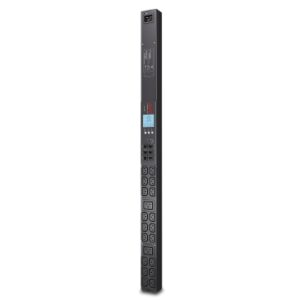 APC AP8858 NetShelter Metered Rack PDU, 0U, 1PH, 3.3kW 208V 16A or 3.7kW 230V 16A, 18 C13 and 2 C19 outlets, C20 inlet