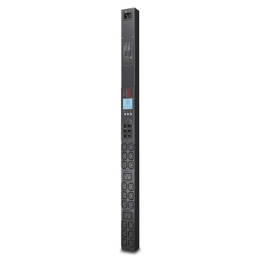 APC AP8858 NetShelter Metered Rack PDU, 0U, 1PH, 3.3kW 208V 16A or 3.7kW 230V 16A, 18 C13 and 2 C19 outlets, C20 inlet