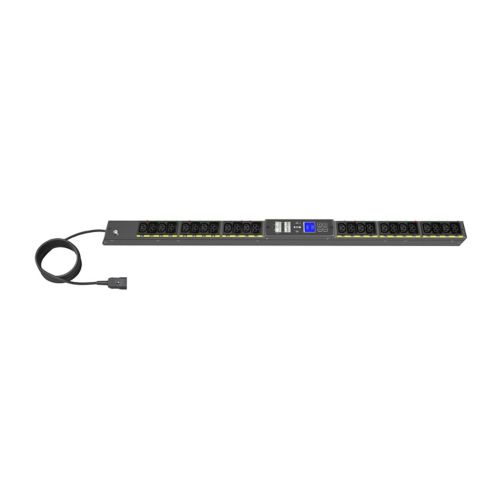 EATON EVMAFC20A Managed G4 Rack PDU, 0U, 22.5U, C20 input, 3m cord, 1ph, 3.7kW, 16A, 200-240V, 24 outlets (12)C13, (12)C39 - Image 2