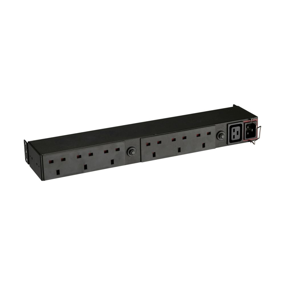 EATON EFLX6B FLEXPDU, 1U, C20 input, 4 kW, 16A, 200-240V, Outlets: (1) C19/(6) BS