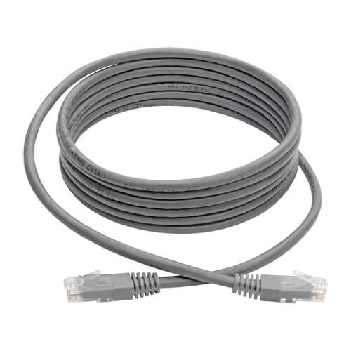 TRIPPLITE N200-010-GY Cat6 Gigabit Molded (UTP) Ethernet Cable (RJ45 M/M), PoE, Gray, 10 ft. - Image 3