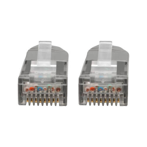 TRIPPLITE N200-002-GY Cat6 Gigabit Molded (UTP) Ethernet Cable (RJ45 M/M), PoE, Gray, 2 ft. - Image 2