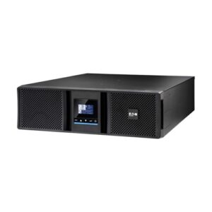 EATON 9SX5KIRT3UG2 9SX Gen2 UPS, 5000 VA, 5000 W, Input: Hardwired, Outputs: (8) C13, (3) C19, Hardwired, Rack/tower, 3U, Rack-mounting kit included