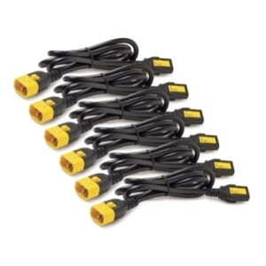 APC AP8706S-WW Power Cord Kit pack of 6 Locking, C13 to C14, 1.8m