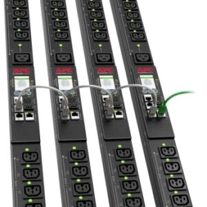 APC APDU9959EU3 Rack PDU 9000 Switched ZeroU, 16A, 230V, (21) C13 & (3) C19, IEC309 Cord