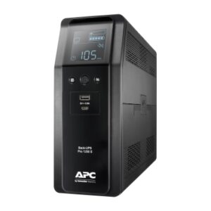APC BR1200SI Back-UPS Pro 1200VA/720W Tower 230V 8x IEC C13 outlets Sine Wave AVR USB Type A + C ports LCD User Replaceable Battery