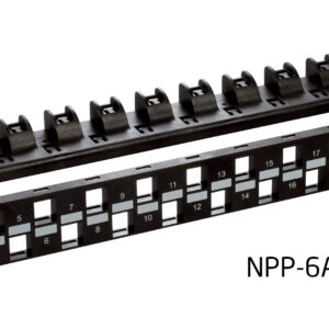 D-LINK NPP-6A1BLK241 CAT6A UNLOADED PATCH PANEL 24PORT
